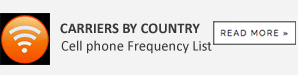 cell phone carriers frequency list worldwide